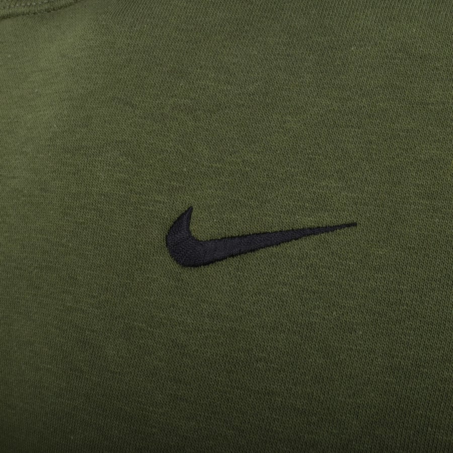 Nike Club Pullover Swoosh Logo Hoodie Khaki Mainline Menswear